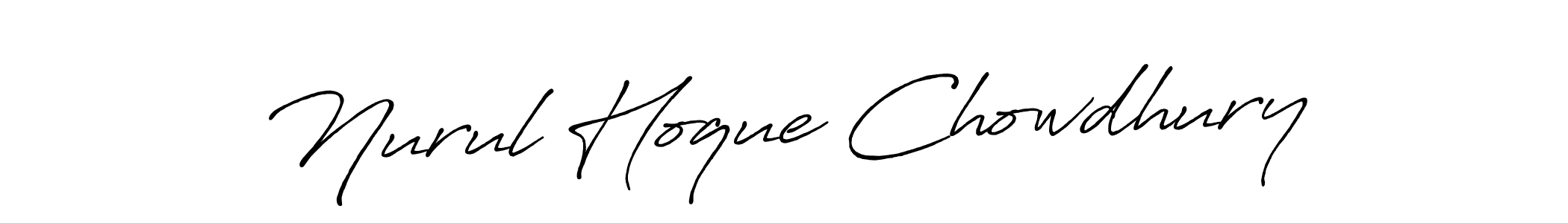 Make a beautiful signature design for name Nurul Hoque Chowdhury. With this signature (Antro_Vectra_Bolder) style, you can create a handwritten signature for free. Nurul Hoque Chowdhury signature style 7 images and pictures png