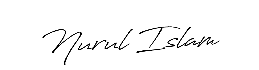 Create a beautiful signature design for name Nurul Islam. With this signature (Antro_Vectra_Bolder) fonts, you can make a handwritten signature for free. Nurul Islam signature style 7 images and pictures png