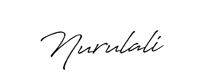 You should practise on your own different ways (Antro_Vectra_Bolder) to write your name (Nurulali) in signature. don't let someone else do it for you. Nurulali signature style 7 images and pictures png