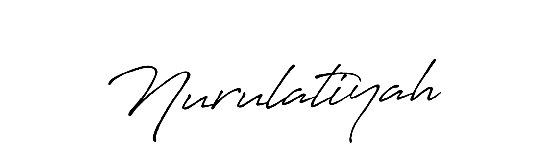 You can use this online signature creator to create a handwritten signature for the name Nurulatiyah. This is the best online autograph maker. Nurulatiyah signature style 7 images and pictures png