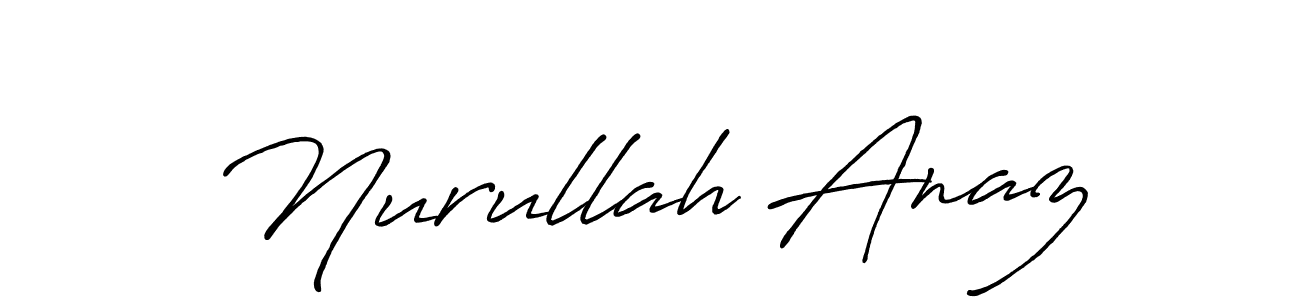 Make a beautiful signature design for name Nurullah Anaz. Use this online signature maker to create a handwritten signature for free. Nurullah Anaz signature style 7 images and pictures png