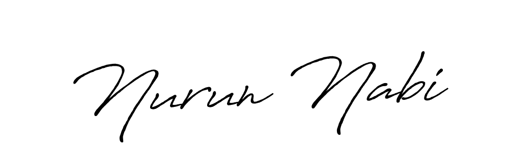 It looks lik you need a new signature style for name Nurun Nabi. Design unique handwritten (Antro_Vectra_Bolder) signature with our free signature maker in just a few clicks. Nurun Nabi signature style 7 images and pictures png