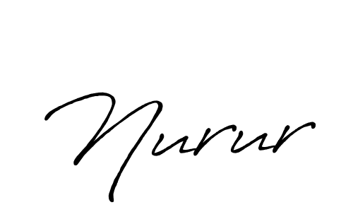 Make a beautiful signature design for name Nurur. With this signature (Antro_Vectra_Bolder) style, you can create a handwritten signature for free. Nurur signature style 7 images and pictures png
