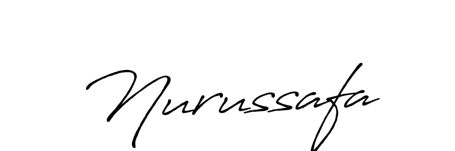 How to make Nurussafa name signature. Use Antro_Vectra_Bolder style for creating short signs online. This is the latest handwritten sign. Nurussafa signature style 7 images and pictures png
