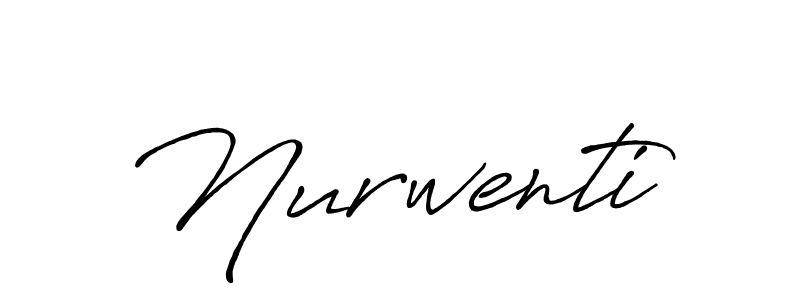 How to make Nurwenti signature? Antro_Vectra_Bolder is a professional autograph style. Create handwritten signature for Nurwenti name. Nurwenti signature style 7 images and pictures png