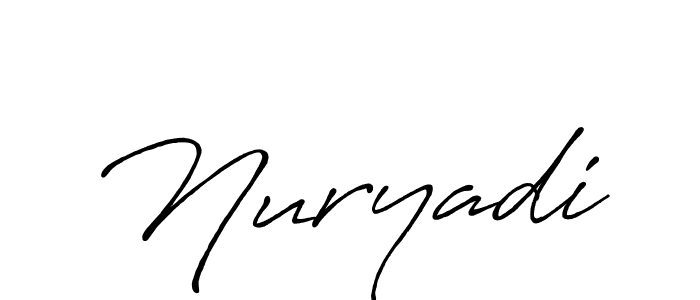 if you are searching for the best signature style for your name Nuryadi. so please give up your signature search. here we have designed multiple signature styles  using Antro_Vectra_Bolder. Nuryadi signature style 7 images and pictures png