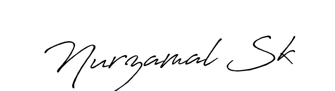 Make a beautiful signature design for name Nurzamal Sk. With this signature (Antro_Vectra_Bolder) style, you can create a handwritten signature for free. Nurzamal Sk signature style 7 images and pictures png