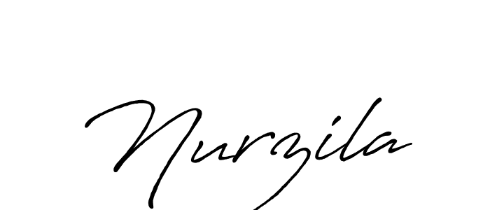 The best way (Antro_Vectra_Bolder) to make a short signature is to pick only two or three words in your name. The name Nurzila include a total of six letters. For converting this name. Nurzila signature style 7 images and pictures png