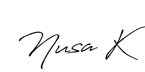 You can use this online signature creator to create a handwritten signature for the name Nusa K. This is the best online autograph maker. Nusa K signature style 7 images and pictures png