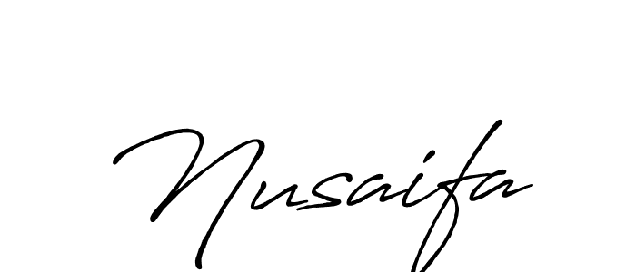 Also You can easily find your signature by using the search form. We will create Nusaifa name handwritten signature images for you free of cost using Antro_Vectra_Bolder sign style. Nusaifa signature style 7 images and pictures png