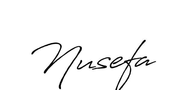 Nusefa stylish signature style. Best Handwritten Sign (Antro_Vectra_Bolder) for my name. Handwritten Signature Collection Ideas for my name Nusefa. Nusefa signature style 7 images and pictures png