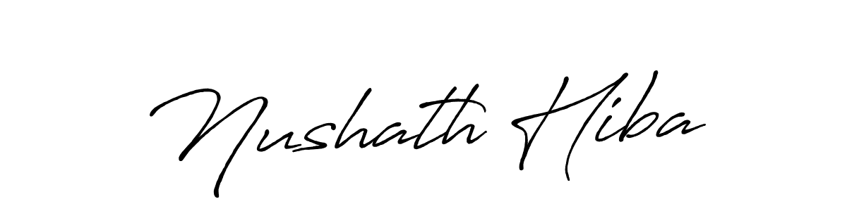 You can use this online signature creator to create a handwritten signature for the name Nushath Hiba. This is the best online autograph maker. Nushath Hiba signature style 7 images and pictures png