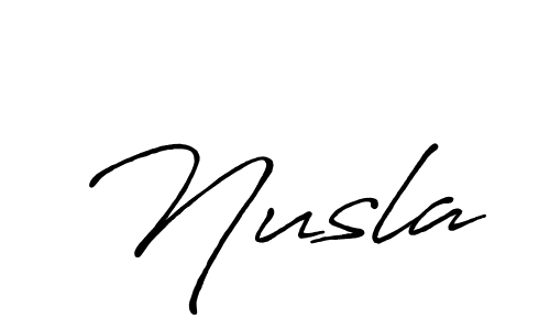 Best and Professional Signature Style for Nusla. Antro_Vectra_Bolder Best Signature Style Collection. Nusla signature style 7 images and pictures png