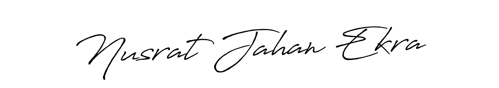 You should practise on your own different ways (Antro_Vectra_Bolder) to write your name (Nusrat Jahan Ekra) in signature. don't let someone else do it for you. Nusrat Jahan Ekra signature style 7 images and pictures png