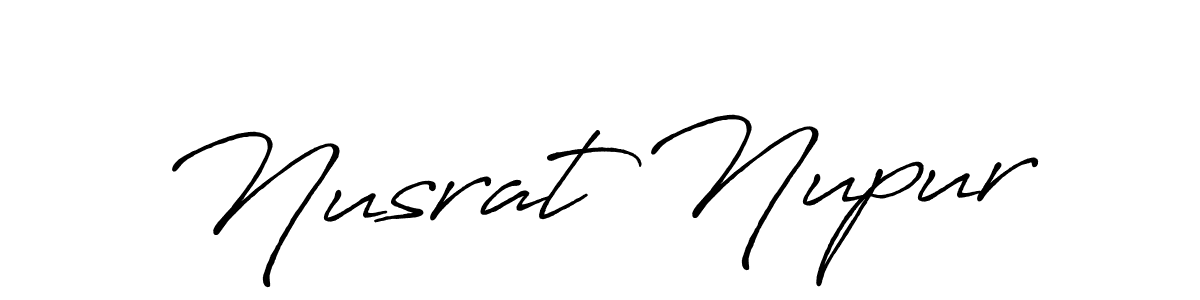 You should practise on your own different ways (Antro_Vectra_Bolder) to write your name (Nusrat Nupur) in signature. don't let someone else do it for you. Nusrat Nupur signature style 7 images and pictures png