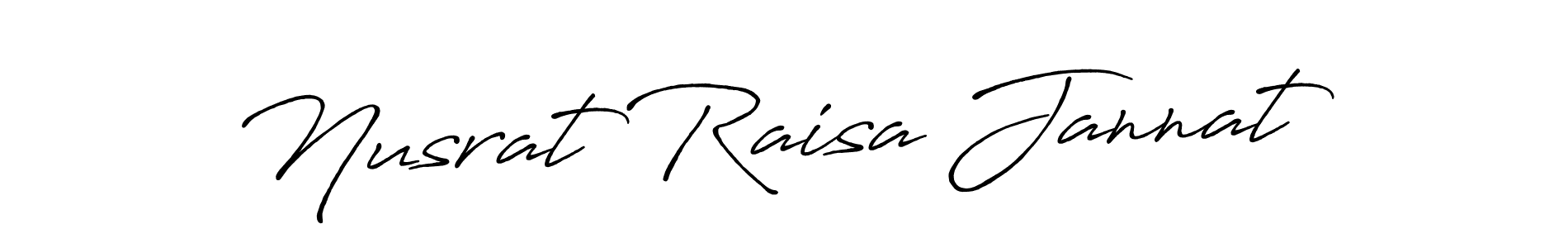 Nusrat Raisa Jannat stylish signature style. Best Handwritten Sign (Antro_Vectra_Bolder) for my name. Handwritten Signature Collection Ideas for my name Nusrat Raisa Jannat. Nusrat Raisa Jannat signature style 7 images and pictures png