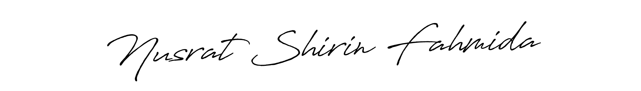 Make a beautiful signature design for name Nusrat Shirin Fahmida. Use this online signature maker to create a handwritten signature for free. Nusrat Shirin Fahmida signature style 7 images and pictures png