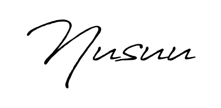 The Antro_Vectra_Bolder signature style provides a bold statement for name Nusuu. Designed for business owners, executives, and leaders. Nusuu signature style 7 images and pictures png