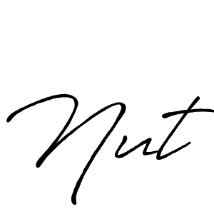 Also we have Nut name is the best signature style. Create professional handwritten signature collection using Antro_Vectra_Bolder autograph style. Nut signature style 7 images and pictures png
