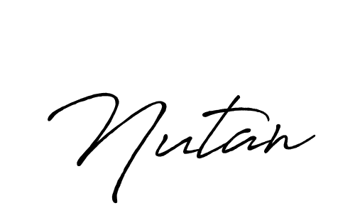 How to make Nutan name signature. Use Antro_Vectra_Bolder style for creating short signs online. This is the latest handwritten sign. Nutan signature style 7 images and pictures png