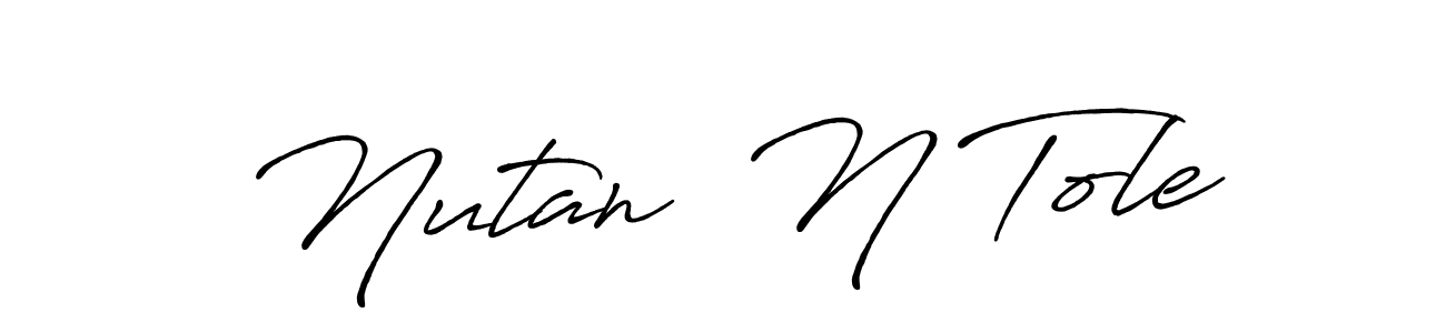 Also You can easily find your signature by using the search form. We will create Nutan  N Tole name handwritten signature images for you free of cost using Antro_Vectra_Bolder sign style. Nutan  N Tole signature style 7 images and pictures png