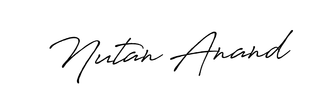 Design your own signature with our free online signature maker. With this signature software, you can create a handwritten (Antro_Vectra_Bolder) signature for name Nutan Anand. Nutan Anand signature style 7 images and pictures png
