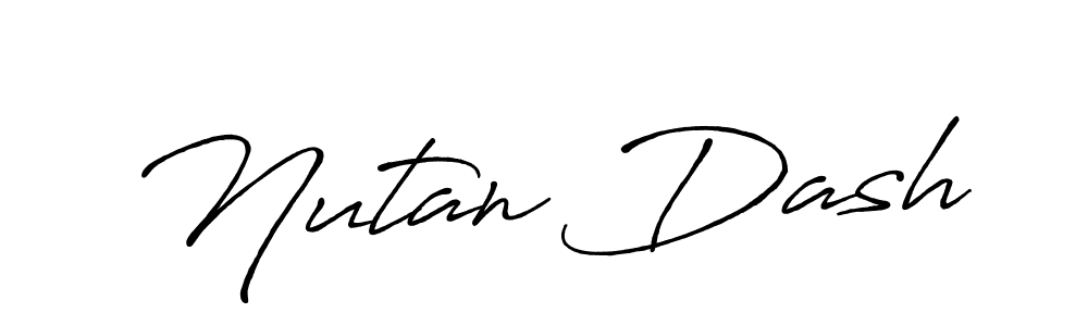 The best way (Antro_Vectra_Bolder) to make a short signature is to pick only two or three words in your name. The name Nutan Dash include a total of six letters. For converting this name. Nutan Dash signature style 7 images and pictures png