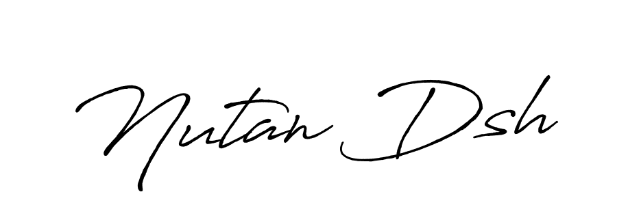 Design your own signature with our free online signature maker. With this signature software, you can create a handwritten (Antro_Vectra_Bolder) signature for name Nutan Dsh. Nutan Dsh signature style 7 images and pictures png