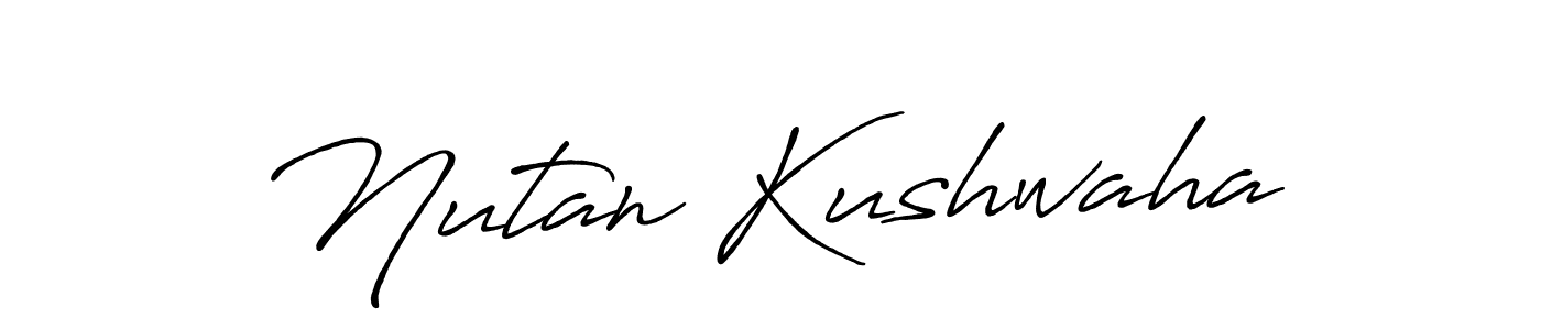 Design your own signature with our free online signature maker. With this signature software, you can create a handwritten (Antro_Vectra_Bolder) signature for name Nutan Kushwaha. Nutan Kushwaha signature style 7 images and pictures png