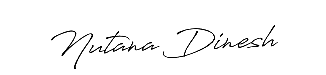 Nutana Dinesh stylish signature style. Best Handwritten Sign (Antro_Vectra_Bolder) for my name. Handwritten Signature Collection Ideas for my name Nutana Dinesh. Nutana Dinesh signature style 7 images and pictures png