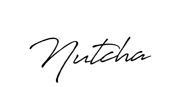 Create a beautiful signature design for name Nutcha. With this signature (Antro_Vectra_Bolder) fonts, you can make a handwritten signature for free. Nutcha signature style 7 images and pictures png