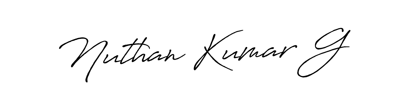 It looks lik you need a new signature style for name Nuthan Kumar G. Design unique handwritten (Antro_Vectra_Bolder) signature with our free signature maker in just a few clicks. Nuthan Kumar G signature style 7 images and pictures png