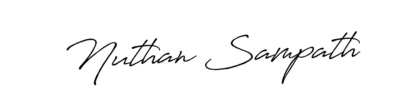 if you are searching for the best signature style for your name Nuthan Sampath. so please give up your signature search. here we have designed multiple signature styles  using Antro_Vectra_Bolder. Nuthan Sampath signature style 7 images and pictures png