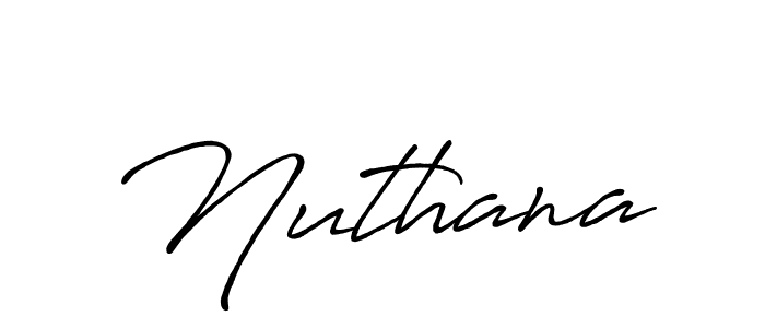 Nuthana stylish signature style. Best Handwritten Sign (Antro_Vectra_Bolder) for my name. Handwritten Signature Collection Ideas for my name Nuthana. Nuthana signature style 7 images and pictures png