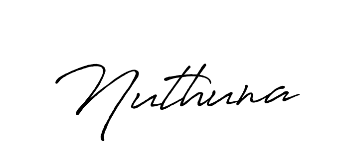 Once you've used our free online signature maker to create your best signature Antro_Vectra_Bolder style, it's time to enjoy all of the benefits that Nuthuna name signing documents. Nuthuna signature style 7 images and pictures png