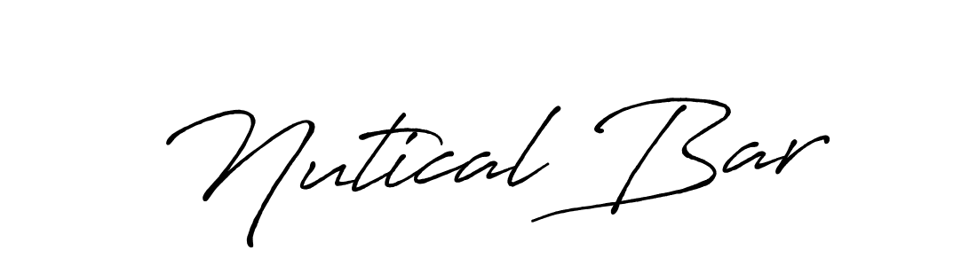 if you are searching for the best signature style for your name Nutical Bar. so please give up your signature search. here we have designed multiple signature styles  using Antro_Vectra_Bolder. Nutical Bar signature style 7 images and pictures png