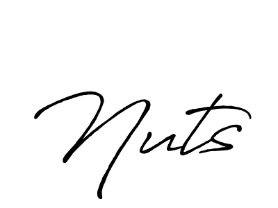 How to Draw Nuts signature style? Antro_Vectra_Bolder is a latest design signature styles for name Nuts. Nuts signature style 7 images and pictures png