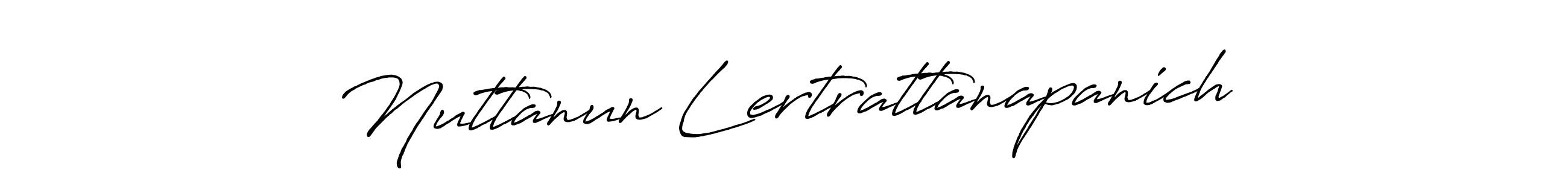 Nuttanun Lertrattanapanich stylish signature style. Best Handwritten Sign (Antro_Vectra_Bolder) for my name. Handwritten Signature Collection Ideas for my name Nuttanun Lertrattanapanich. Nuttanun Lertrattanapanich signature style 7 images and pictures png