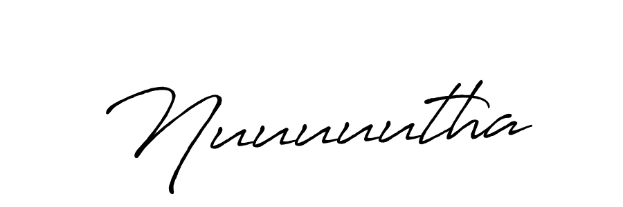 Nuuuuutha stylish signature style. Best Handwritten Sign (Antro_Vectra_Bolder) for my name. Handwritten Signature Collection Ideas for my name Nuuuuutha. Nuuuuutha signature style 7 images and pictures png