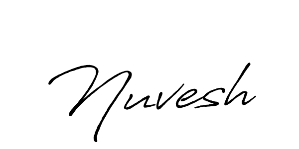 It looks lik you need a new signature style for name Nuvesh. Design unique handwritten (Antro_Vectra_Bolder) signature with our free signature maker in just a few clicks. Nuvesh signature style 7 images and pictures png