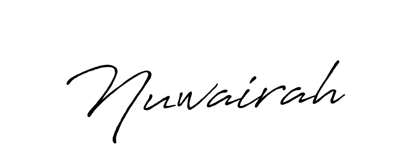 It looks lik you need a new signature style for name Nuwairah. Design unique handwritten (Antro_Vectra_Bolder) signature with our free signature maker in just a few clicks. Nuwairah signature style 7 images and pictures png