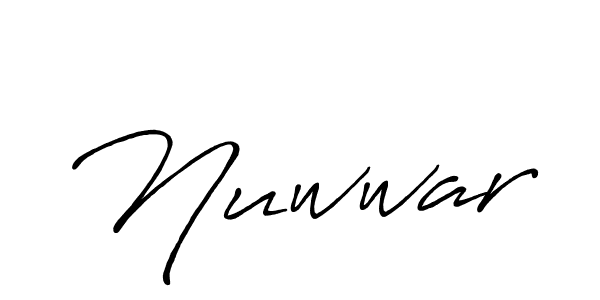 Create a beautiful signature design for name Nuwwar. With this signature (Antro_Vectra_Bolder) fonts, you can make a handwritten signature for free. Nuwwar signature style 7 images and pictures png