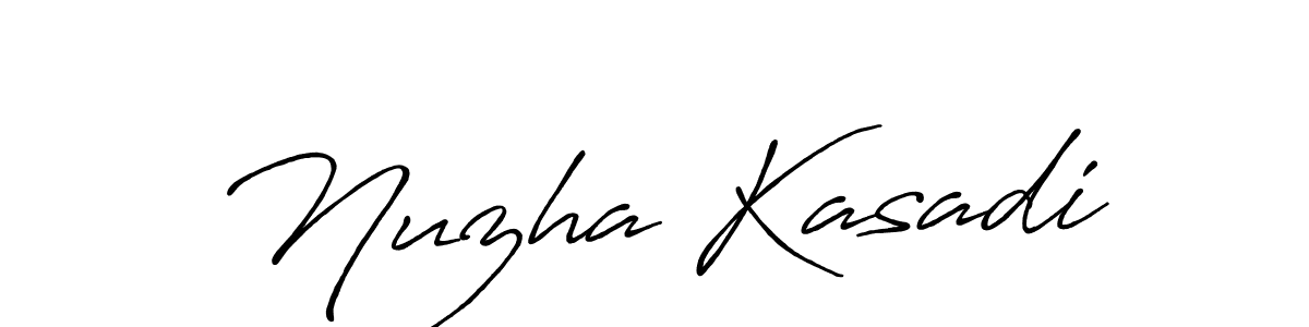 Antro_Vectra_Bolder is a professional signature style that is perfect for those who want to add a touch of class to their signature. It is also a great choice for those who want to make their signature more unique. Get Nuzha Kasadi name to fancy signature for free. Nuzha Kasadi signature style 7 images and pictures png