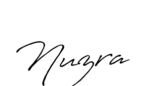 How to make Nuzra signature? Antro_Vectra_Bolder is a professional autograph style. Create handwritten signature for Nuzra name. Nuzra signature style 7 images and pictures png