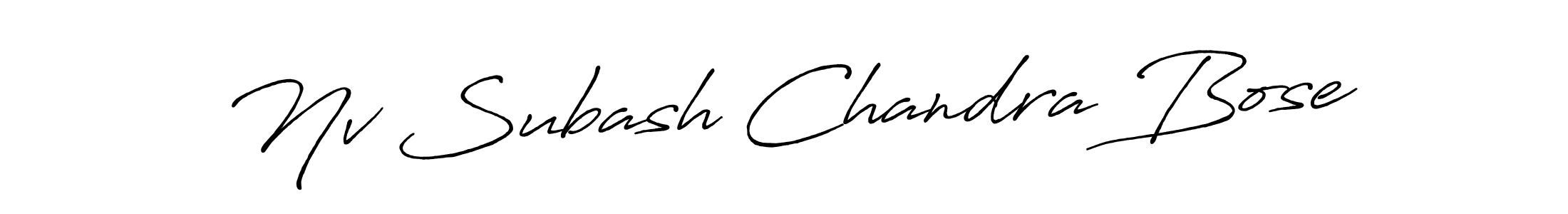 You should practise on your own different ways (Antro_Vectra_Bolder) to write your name (Nv Subash Chandra Bose) in signature. don't let someone else do it for you. Nv Subash Chandra Bose signature style 7 images and pictures png