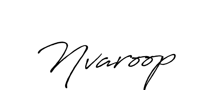 Use a signature maker to create a handwritten signature online. With this signature software, you can design (Antro_Vectra_Bolder) your own signature for name Nvaroop. Nvaroop signature style 7 images and pictures png