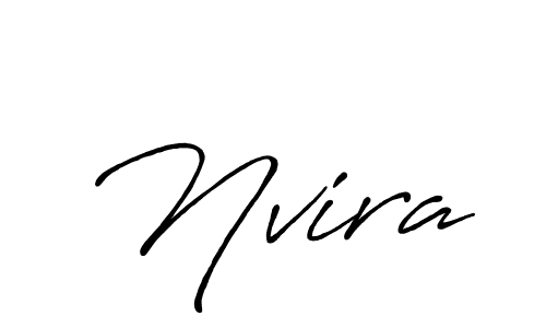 The best way (Antro_Vectra_Bolder) to make a short signature is to pick only two or three words in your name. The name Nvira include a total of six letters. For converting this name. Nvira signature style 7 images and pictures png