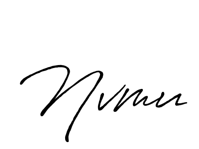 Also we have Nvmu name is the best signature style. Create professional handwritten signature collection using Antro_Vectra_Bolder autograph style. Nvmu signature style 7 images and pictures png