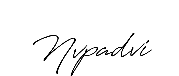 It looks lik you need a new signature style for name Nvpadvi. Design unique handwritten (Antro_Vectra_Bolder) signature with our free signature maker in just a few clicks. Nvpadvi signature style 7 images and pictures png