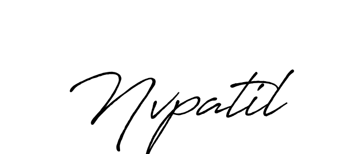 How to make Nvpatil signature? Antro_Vectra_Bolder is a professional autograph style. Create handwritten signature for Nvpatil name. Nvpatil signature style 7 images and pictures png